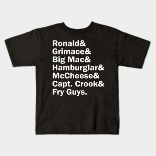 Funny Names x McDonald Land Characters Kids T-Shirt